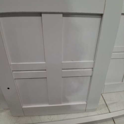 SHOE STORAGE BENCH WITH DOORS - 45" X 13" X 16" - WHITE image 3