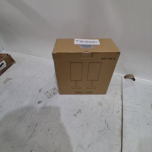 2PK BEDSIDE LAMP WITH USB PORT - 9" - BLACK image 2