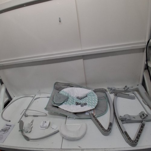 INGENUITY 3-IN-1 KEEP COZY GROW WITH ME VIBRATING BABY BOUNCER, ROCKER & CHAIR - 40LBS CAPACITY - WEAVER THEME GREY/WHITE/GREEN (MODEL: ‎12428) image 3