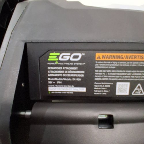 EGO POWER+ MULTI-HEAD SYSTEM DETHATCHER ATTACHMENT *TOOL ONLY* - 14" CLEARING WIDTH - 8" WHEELS -BLACK/GREY/GREEN - (DA1400) image 4