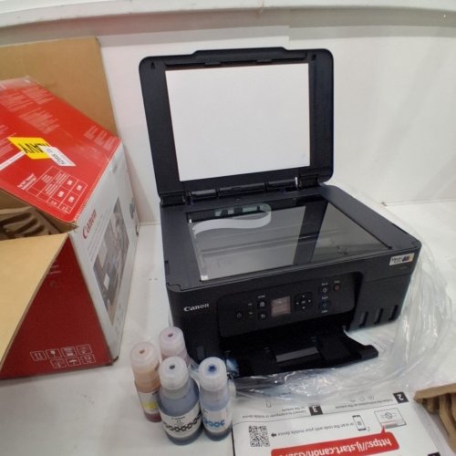 CANON PIXMA WIRELESS ALL-IN-ONE MEGA TANK COLOUR PHOTO PRINTER WITH SCANNER & COPIER - BLACK (MODEL: G3270 K10555) image 2