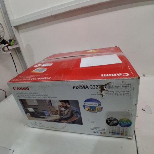 CANON PIXMA WIRELESS ALL-IN-ONE MEGA TANK COLOUR PHOTO PRINTER WITH SCANNER & COPIER - BLACK (MODEL: G3270 K10555) image 9