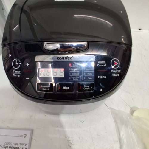 COMFEE' RICE COOKER WITH FUZZY LOGIC TECHNOLOGY - 11 PRESETS, 20 CUP COOKED AUTO KEEP WARM, 24-HR DELAY TIMER - BLACK (MODEL: ‎MB-FS5077) image 2