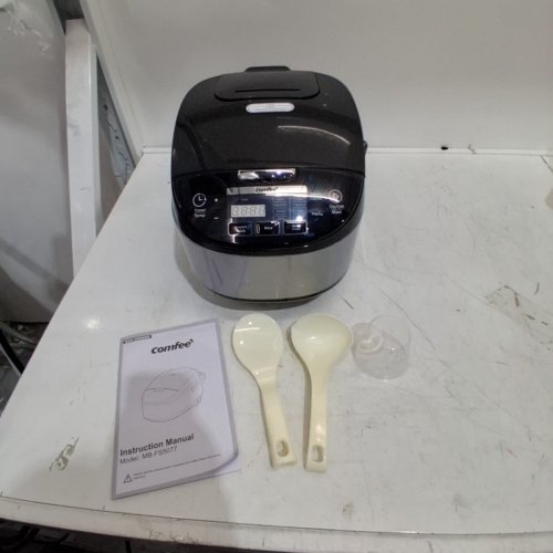 COMFEE' RICE COOKER WITH FUZZY LOGIC TECHNOLOGY - 11 PRESETS, 20 CUP COOKED AUTO KEEP WARM, 24-HR DELAY TIMER - BLACK (MODEL: ‎MB-FS5077) image 3