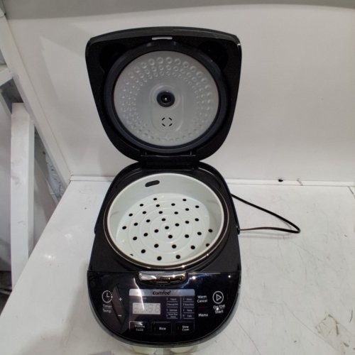 COMFEE' RICE COOKER WITH FUZZY LOGIC TECHNOLOGY - 11 PRESETS, 20 CUP COOKED AUTO KEEP WARM, 24-HR DELAY TIMER - BLACK (MODEL: ‎MB-FS5077) image 6