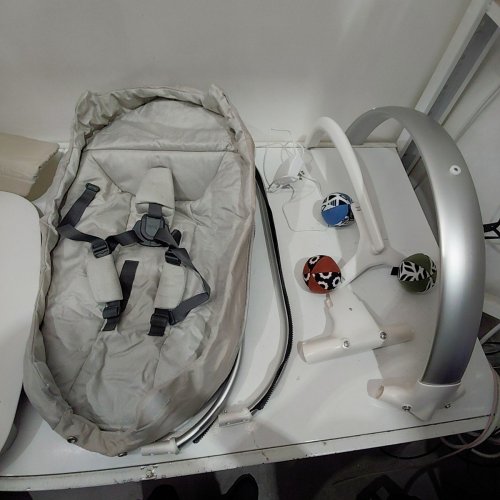 UPPABABY MAMAROO SMART SWING - 5 MOTIONS, 5 SPEEDS, 4 SOUNDS WITH MOTIONSYNC TECHNOLOGY AND BLUETOOTH - 36" - CHARLIE (MODEL: 2001-MRO-NA-CHR) image 4