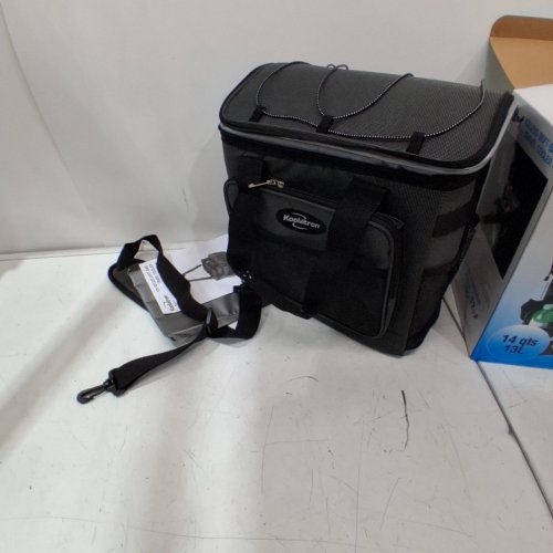KOOLATRON SOFT BAG ICELESS PORTABLE TRAVEL COOLER BAG - 12V - 13L/14QT - BLACK/GREY - (MODEL: D13) image 4