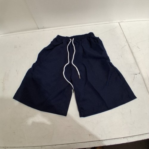 KNEE LENGTH SHORTS WITH DRAW STRING - SMALL - NAVY BLUE image 2