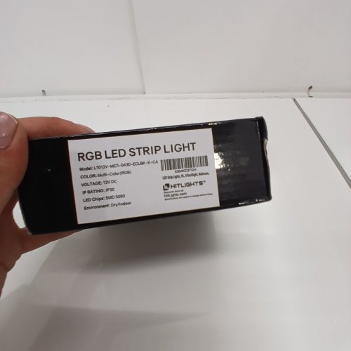 4PK HITLIGHTS MULTICOLOR REMOTE CONTROL LED CABINET STRIP LIGHTS - 1FT EACH - MULTICOLOR (MODEL:L1012V-MC1-0430-ECLBK-K-CA) image 3