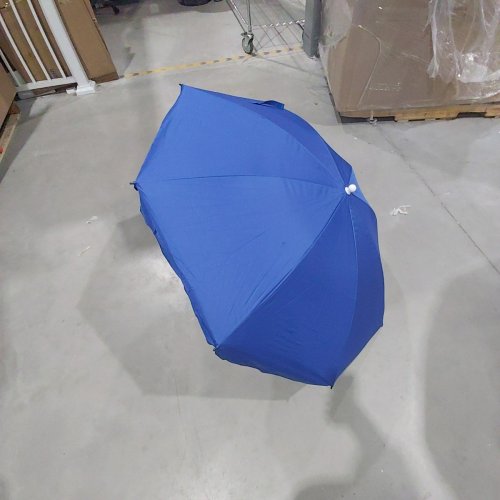 AMMSUN PORTABLE BEACH CLAMP-ON UMBRELLA WITH CARRY CASE - 52" - BLUE image 2
