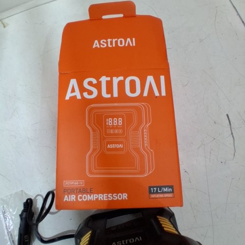 ASTROAI PORTABLE AIR COMPRESSOR - 12 V, 150 PSI, 17 L/MIN - BLACK (MODEL: JY21P160-12) image 2