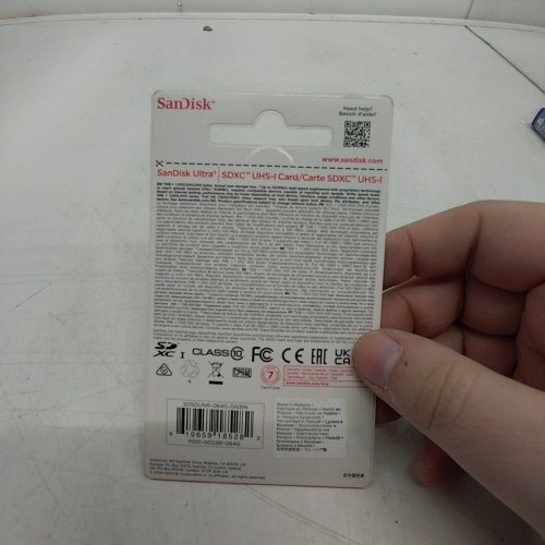 SANDISK 64GB ULTRA SDXC MEMORY CARD, 100MB/S (Model: SDSDUNR-064G-GN3IN) image 3