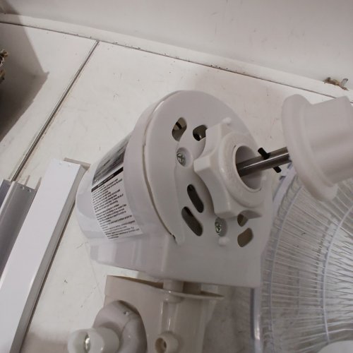 TOOLTECH 3-SPEED OSCILLATING PEDESTAL FAN - 16" - WHITE (MODEL: 100077) image 4