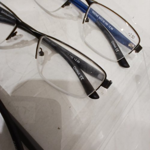 3PK INNOVATIVE EYEWEAR WAYNE READING GLASSES - +2.50 - STAINLESS STEEL FRAME image 3