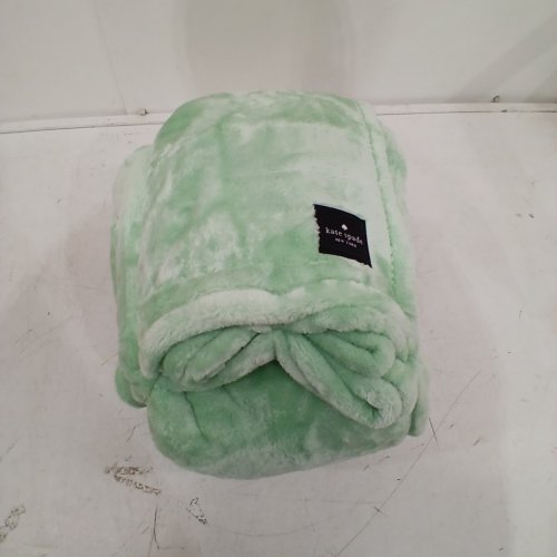 KATE SPADE PLUSH THROW BLANKET - 60" X 70" - MINT GREEN (MODEL: 1859162) image 2