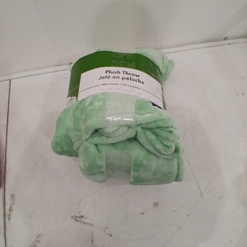 KATE SPADE PLUSH THROW BLANKET - 60" X 70" - MINT GREEN (MODEL: 1859162) image 3