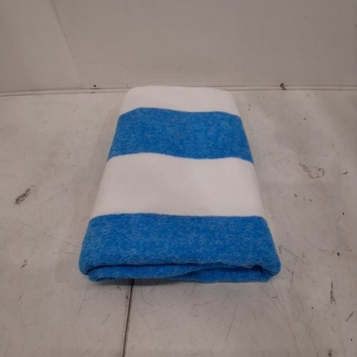 UNITED COLORS OF BENETTON BEACH TOWEL - 35" X 63" - LIGHT BLUE/WHITE (MODEL: 2040372) image 3
