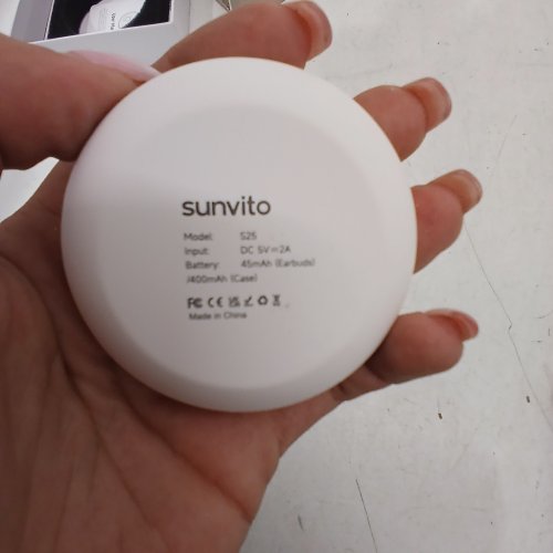 SUNVITO MINI WIRELESS SLEEPING EARBUDS - WHITE (MODEL: S25) image 2