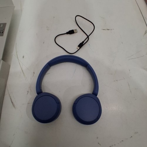 SONY WH-CH520 WIRELESS BLUETOOTH ON-EAR HEADPHONES WITH MICROPHONE - BLUE (MODEL: YY2958) image 3