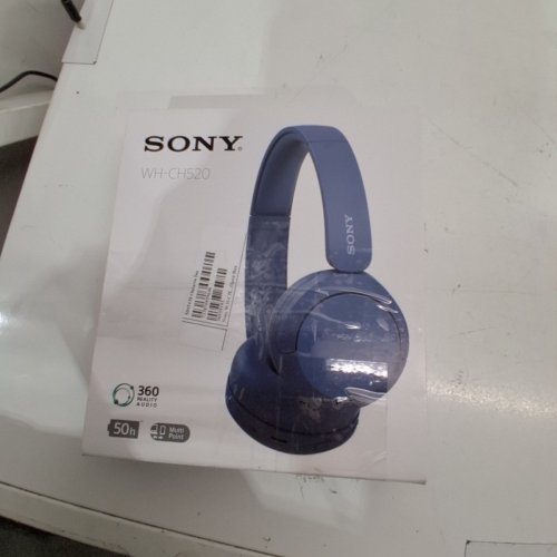 SONY WH-CH520 WIRELESS BLUETOOTH ON-EAR HEADPHONES WITH MICROPHONE - BLUE (MODEL: YY2958) image 5