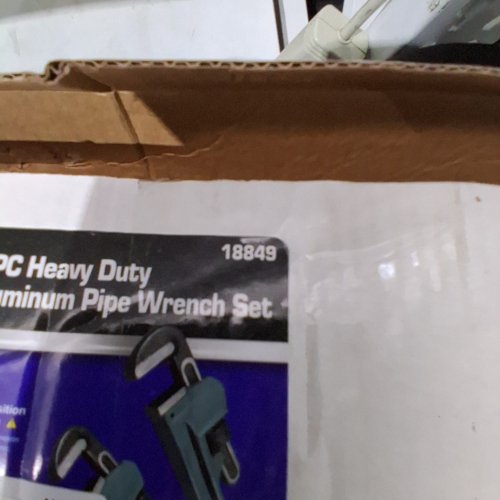 3PC STARK HEAVY DUTY ALUMINUM PIPE WRENCH SET - 14", 18", 24" (MODEL: 18849) image 3
