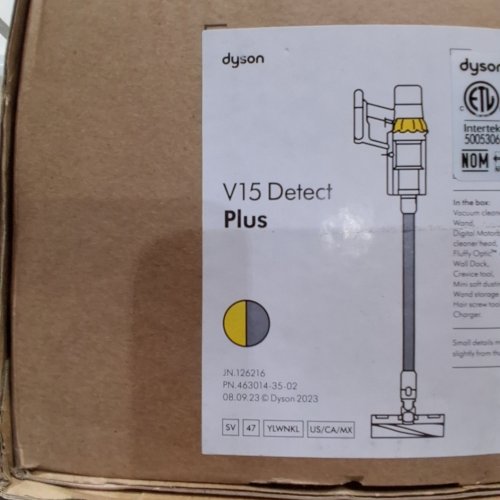 DYSON V15 DETECT PLUS CORDLESS MULTI-PURPOSE VACUUM CLEANER WITH ATTACHMENTS - GREY (MODEL: SV47) image 5