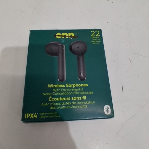 ONN. NOISE CANCELLING WIRELESS EARPHONES - BLACK (MODEL: 2520C) image 6