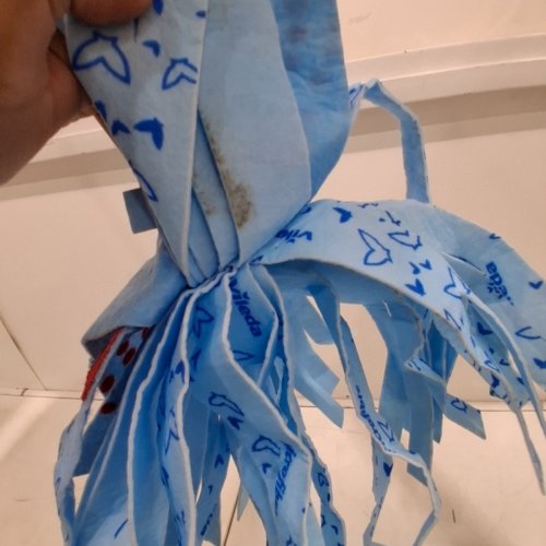 VILEDA SUPER TWIST MICROFIBRE 3ACTION MOP - 47" HANDLE - RED/BLUE image 4