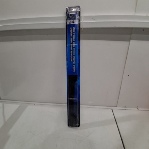 2PC TOP QUALITY GRAPHITE COATED WINTER WIPER BLADES - 24" - BLACK image 4