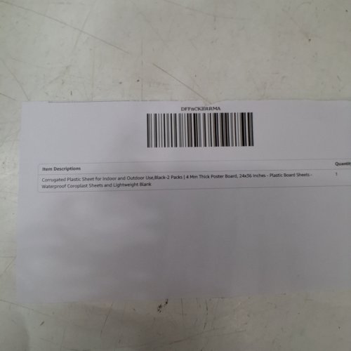 2PK CORRUGATED PLASTIC SHEETS - 24" X 36", 4 MM THICK - BLACK image 5