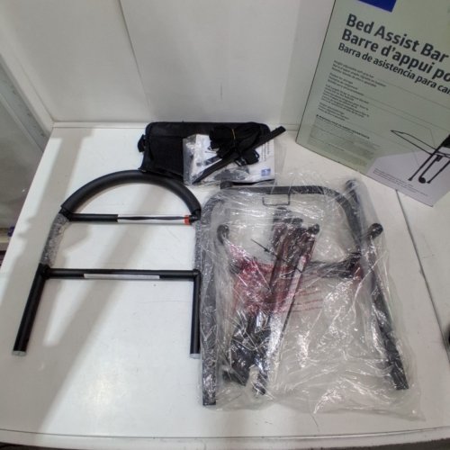 MEDLINE HEIGHT ADJUSTABLE BED ASSIST BAR WITH STORAGE BAG - BLACK (MODEL: BA6800) image 2