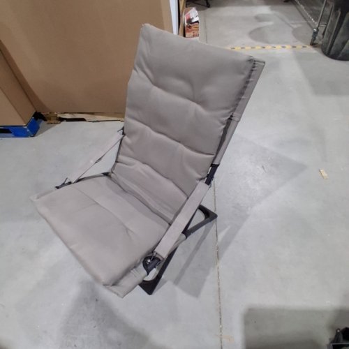MAINSTAYS OUTDOOR FOLDING PATIO CHAIR - 33" X 35" X 25" - TAUPE image 3