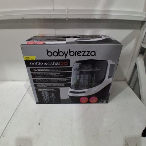 BABY BREZZA BOTTLE WASHER PRO ALL-IN-ONE STERILIZER & DRYER - HOLDS 4 BOTTLES - GREY/WHITE (MODEL: BRZ0103) image 7