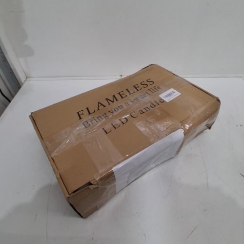 24PK FLAMELESS LED ELECTRONIC CANDLES WITH REMOTES - ASSORTED SIZES - IVORY image 4