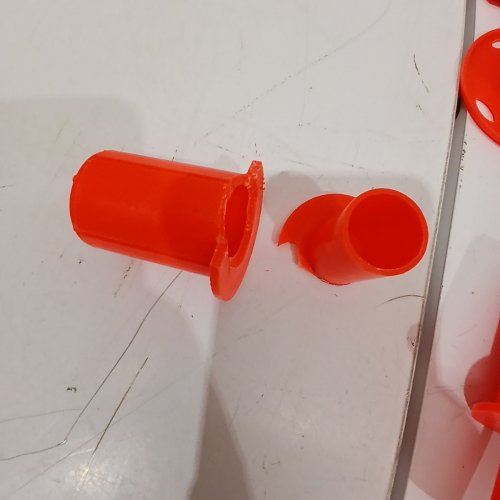 4PC TRAFFIC CONTROL POSTS WITH WEIGHTED BASE & REFLECTIVE STRIPS - 34" - ORANGE (MODEL: WP-13) image 5
