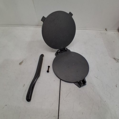 ALPHA LIVING CAST IRON TORTILLA PRESS - 8" - BLACK (MODEL: 50520A) image 2