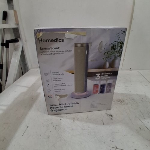 HOMEDICS SERENESCENT PORTABLE WATERLESS HOME FRAGRANCE DIFFUSER WITH 3 SCENTS INCLUDED - GREY - (MODEL: 2748527) image 5