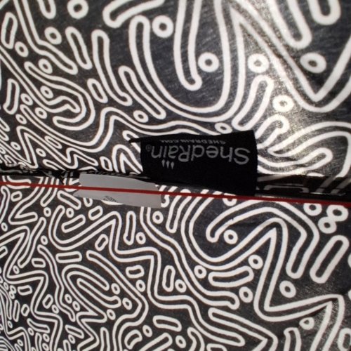 SHEDRAIN WINDPRO MINI COMPACT UMBRELLA - 38" - ABSTRACT BLACK / WHITE image 2