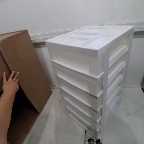 IRIS 6-DRAWER PLASTIC ROLLING STORAGE ORGANIZING CART - WHITE (MODEL: MC-360) image 2
