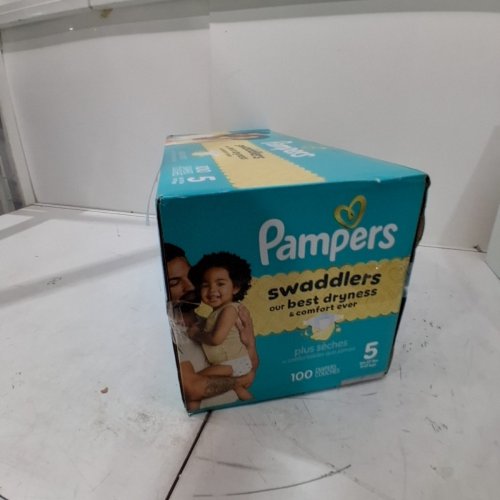 100PK PAMPERS SWADDLERS PULL-ON DIAPERS - SIZE 5 image 2