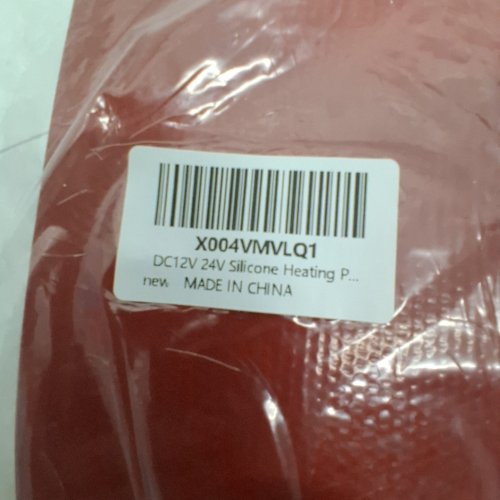 SILICONE CAR ENGINE HEATING MAT - 80W - RED (MODEL: X004VMVLQ1) image 2