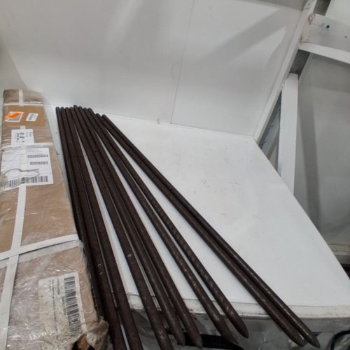 10PK MUTUAL INDUSTRIES NAIL STAKE WITH HOLES 36'' X 3/4'' FOR SECURING WOOD TIMBERS (MODEL:7500-0-36) image 2
