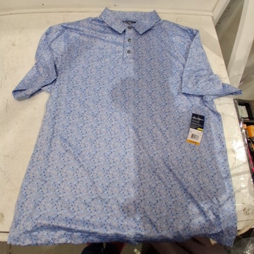 MEN'S BEN HOGAN PERFORMANCE POLO SHIRT - LARGE (36/38) - LIGHT BLUE image 2