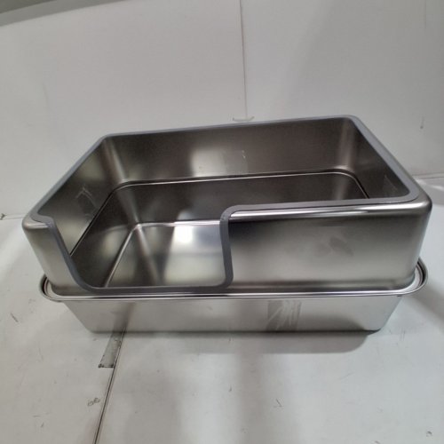 STAINLESS STEEL CAT LITTER BOX - (MODEL: TT-24) image 2