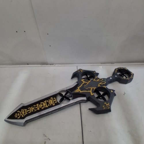 VIKYE REMOTE CONTROL FLYING SWORD DRONE, 3-SPEED, 360° STUNT FLIP - DARK GREY/GOLD image 5