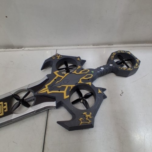 VIKYE REMOTE CONTROL FLYING SWORD DRONE, 3-SPEED, 360° STUNT FLIP - DARK GREY/GOLD image 6