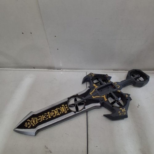 VIKYE REMOTE CONTROL FLYING SWORD DRONE, 3-SPEED, 360° STUNT FLIP - DARK GREY/GOLD image 7