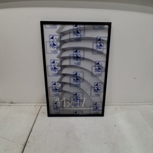 AMERICANFLAT THIN BORDER PLEXIGLASS PICTURE FRAME - 11" X 17" - BLACK image 2