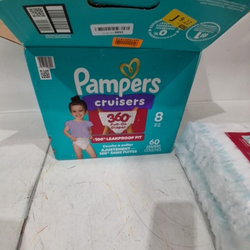 60PK PAMPERS CRUISERS 360* PULL-ON DIAPERS - SIZE 8 - EZ TABS image 3