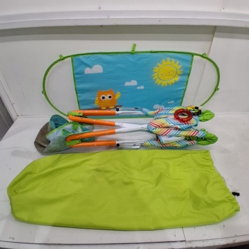 BRIGHT STARTS BY INGENUITY INFANT SUMMER POP N JUMP WITH CANOPY - 6 - 12 MONTHS - MULTICOLOR (MODEL: 17247-ES) image 2